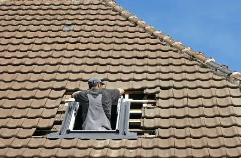 Pose de velux - Sermiers